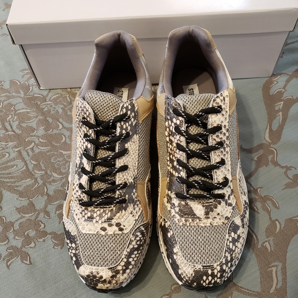 Steve Madden Bena Snake Skin Sneakers - Picture 2 of 8